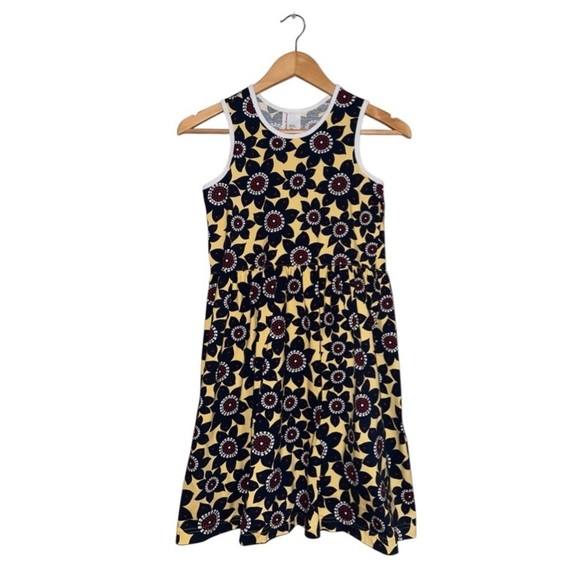 HANNA ANDERSSON Racerback Skater Dress Cotton Floral Sleeveless Girl 140 (US 10) - Picture 12 of 14